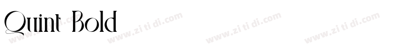 Quint Bold字体转换